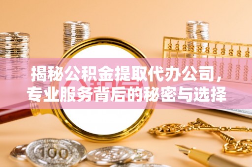 柳江揭秘公积金提取代办公司，专业服务背后的秘密与选择指南