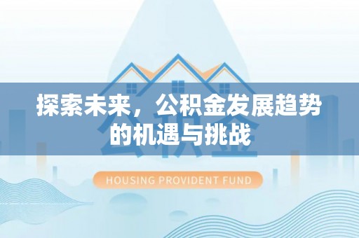 柳江探索未来，公积金发展趋势的机遇与挑战