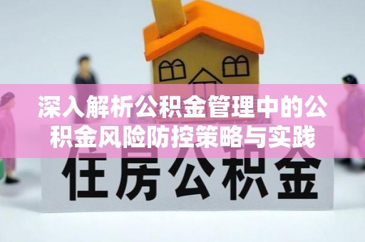 柳江深入解析公积金管理中的公积金风险防控策略与实践
